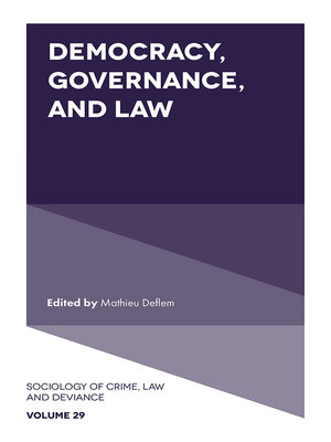 cover image of Democracy, Governance, and Law